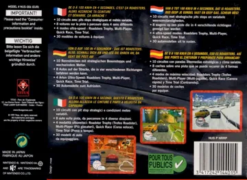 Roadsters (Europe) (En,Fr,De,Es,It,Nl) box cover back